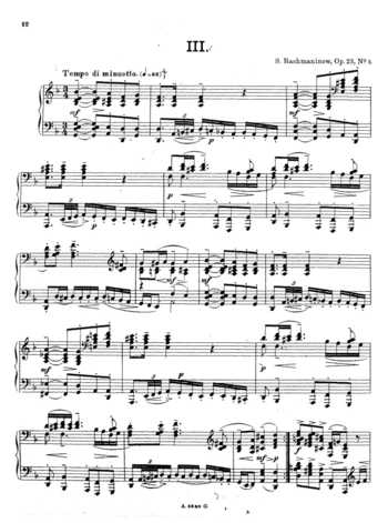 Rachimoff prelude in g minor
